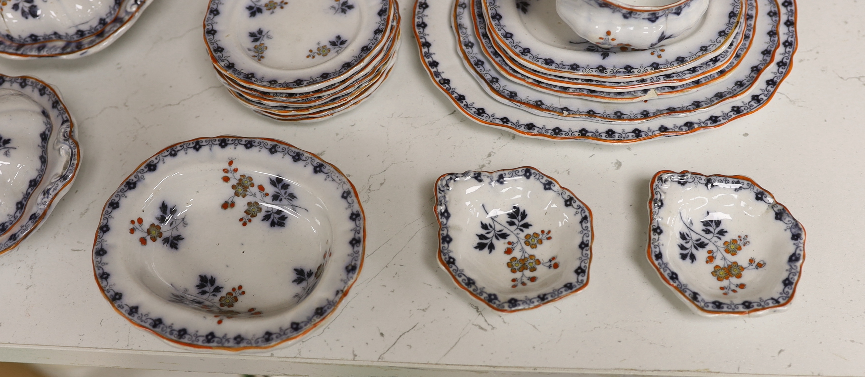A Victorian Staffordshire child's dinner service